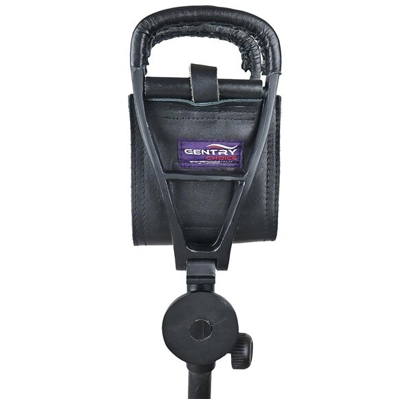 Leather Walking Seat Outdoor Adventure Spectator  stick Black Portable Seat - Picture 4 of 15